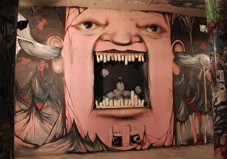 eyes wide open stunning street art