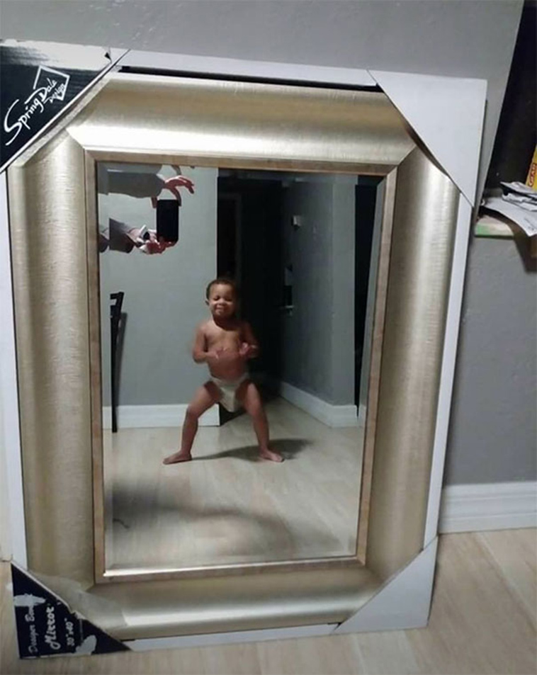 funny people sell mirrors reflections