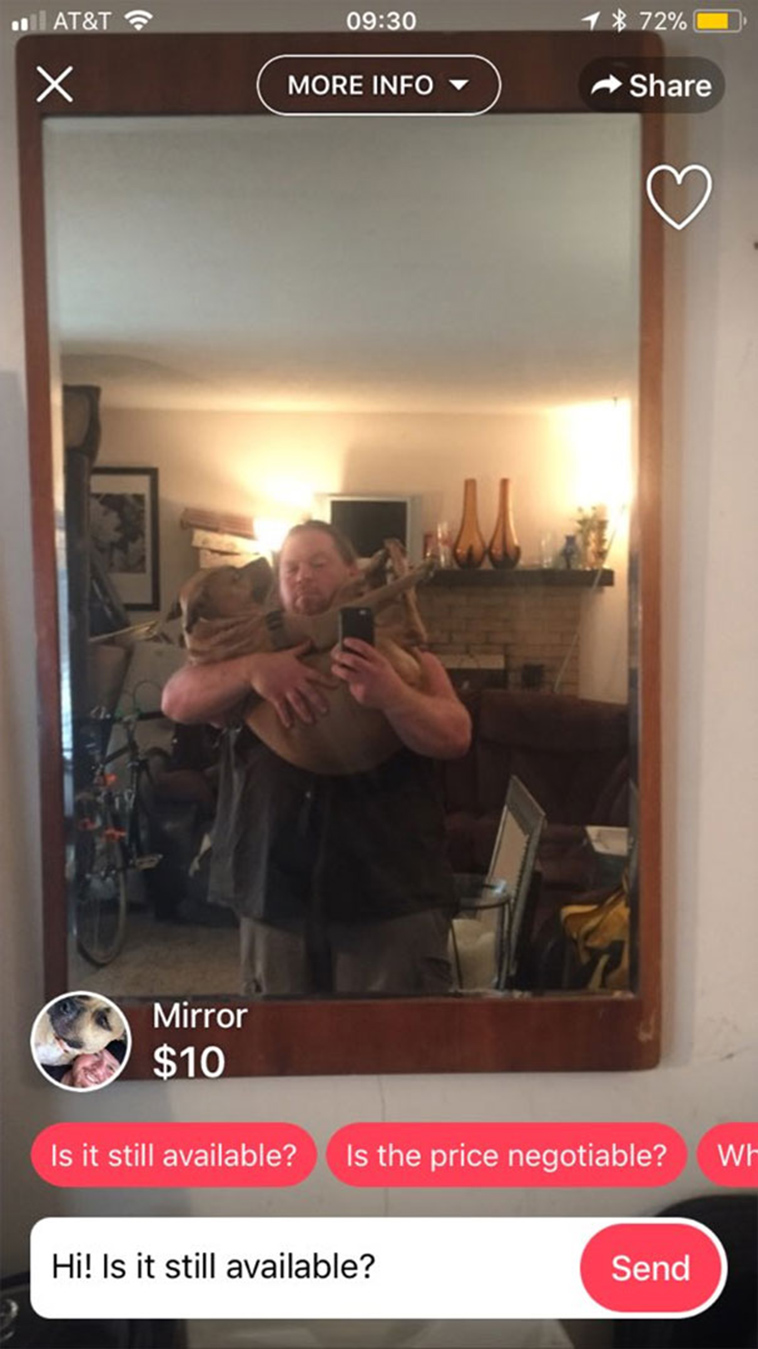 funny people sell mirrors reflections
