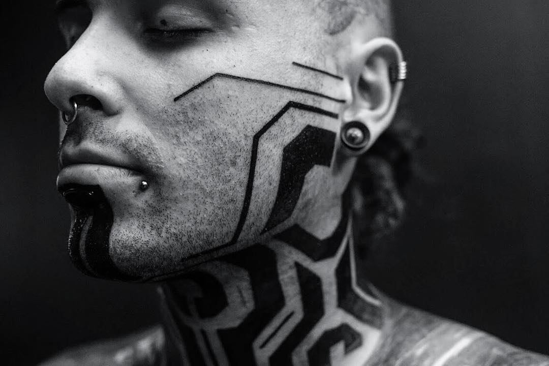 futuristic tattoos georgie williams