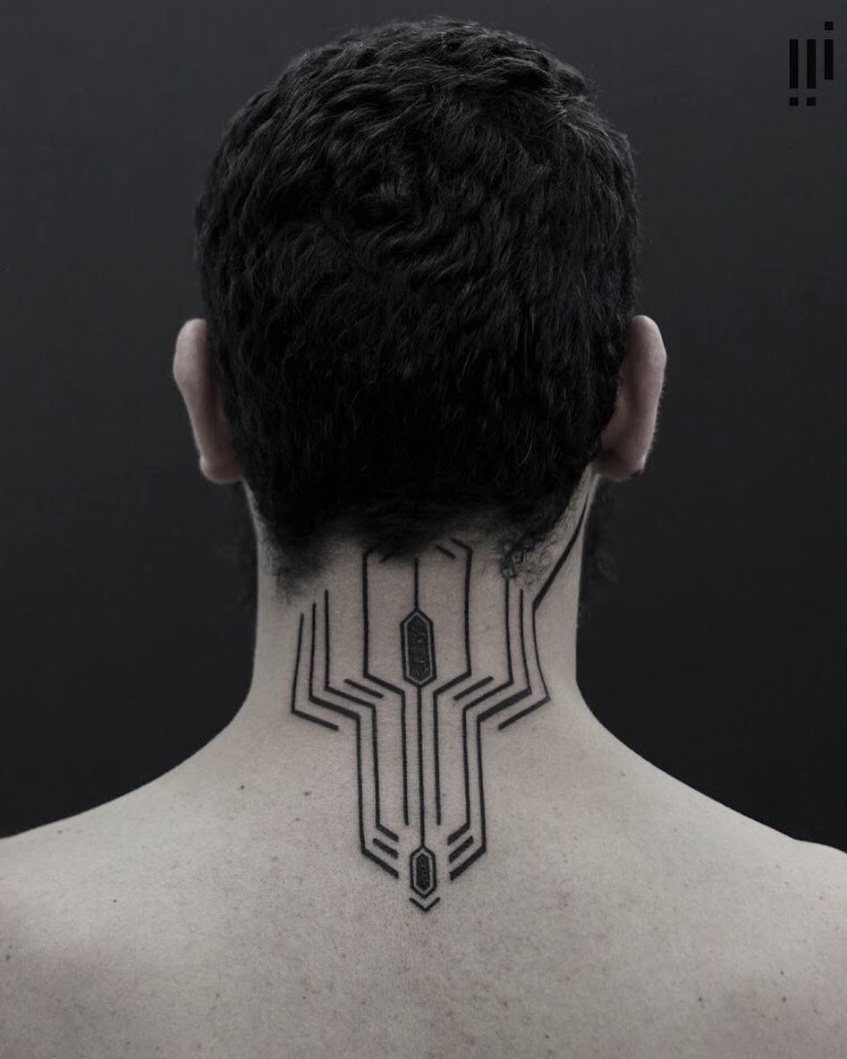 futuristic tattoos georgie williams