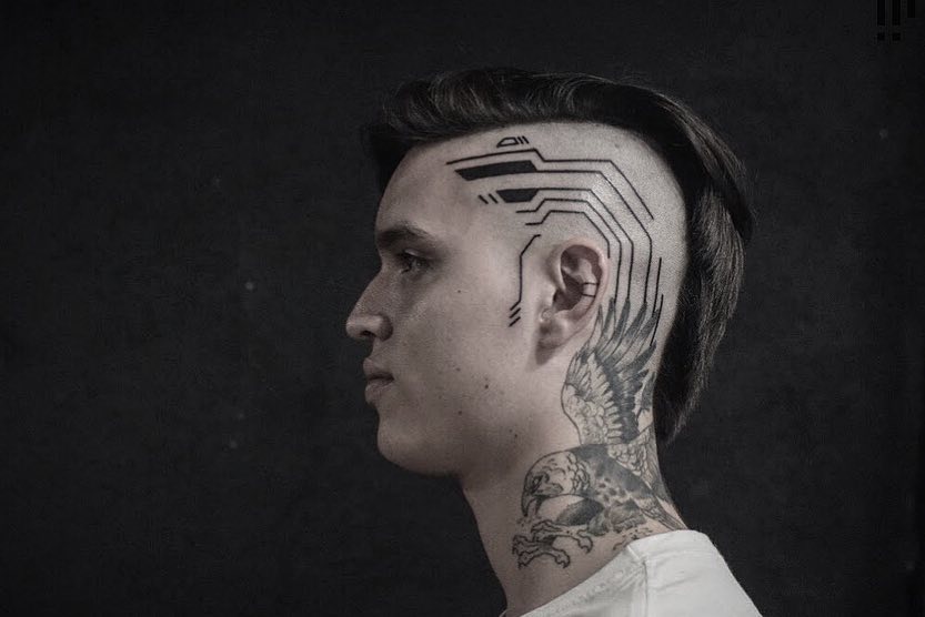 futuristic tattoos georgie williams