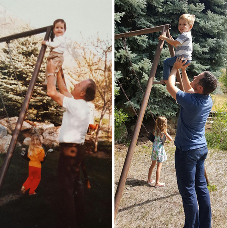 recreating grandparent photos