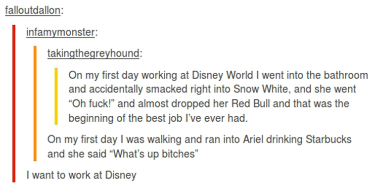 disney workers are awesome