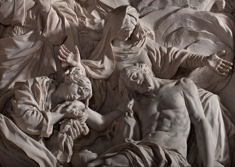 sculptures of museo cappella sansevero naples italy