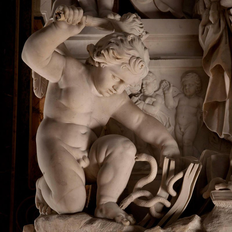 sculptures of museo cappella sansevero naples italy