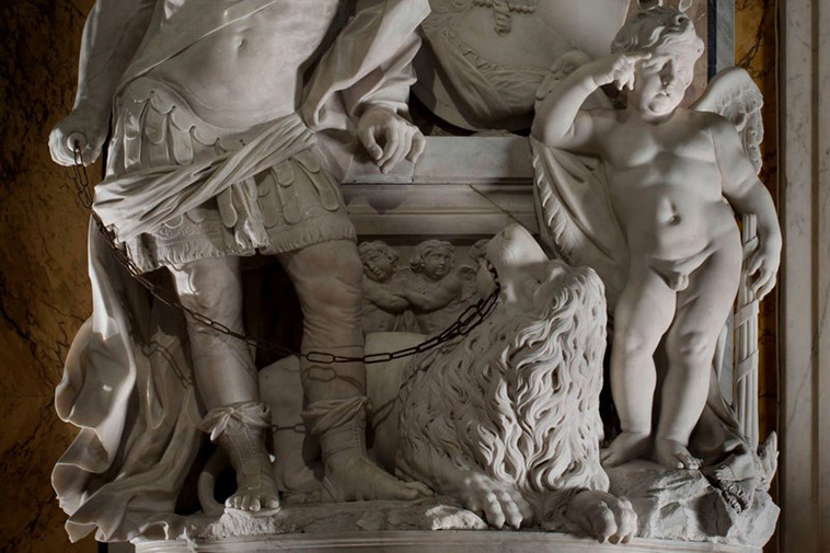 sculptures of museo cappella sansevero naples italy