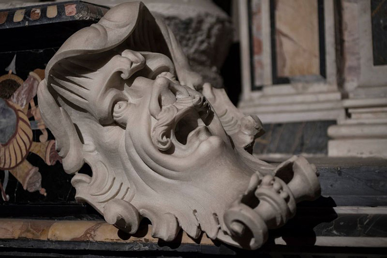 sculptures of museo cappella sansevero naples italy