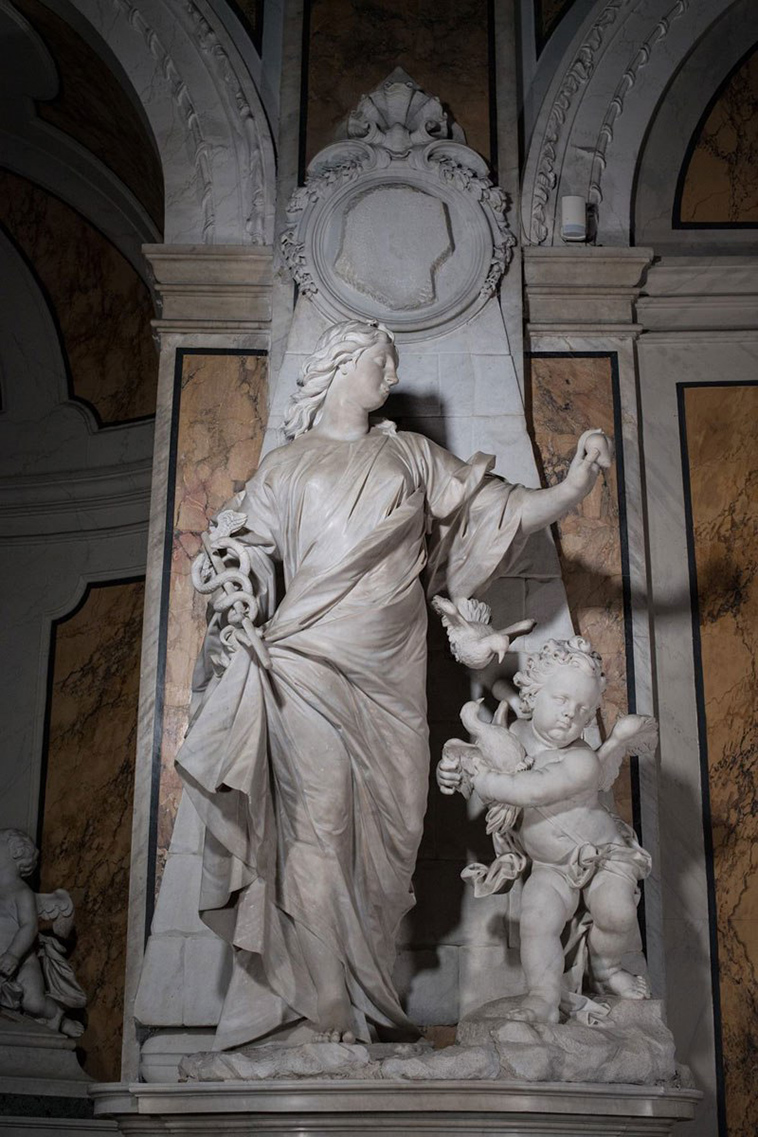 sculptures of museo cappella sansevero naples italy