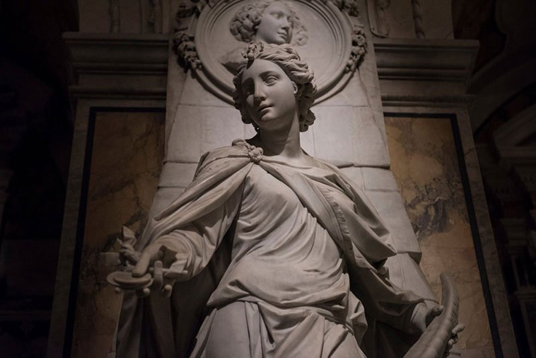 sculptures of museo cappella sansevero naples italy