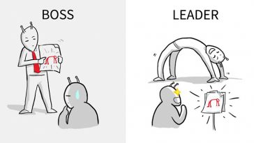 cartoons-differences-boss-vs-leader