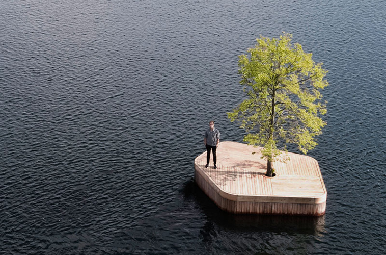 floating island with tree copenhagen