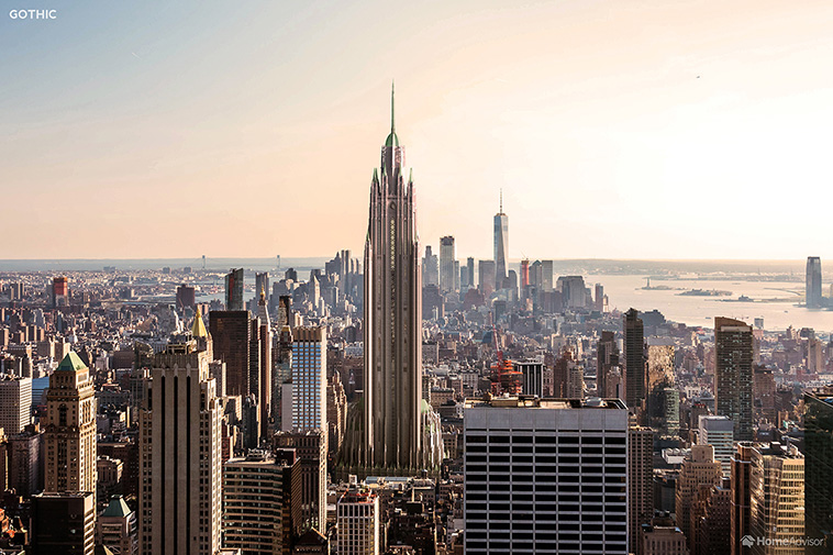 Re-imagining the Empire State Building in 9 Different Architectural Styles