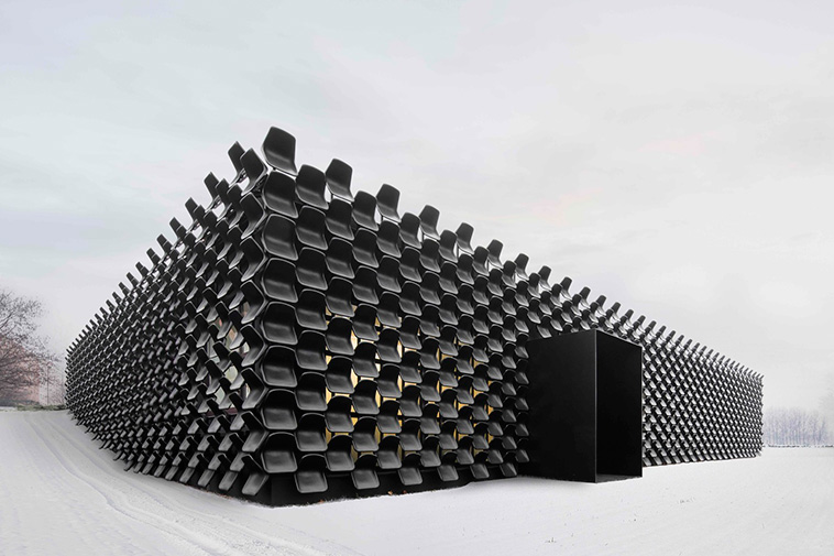 Facade with Recycled Materials