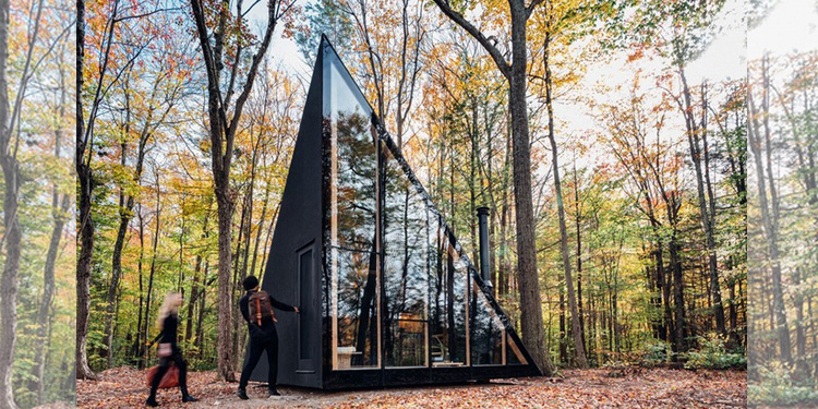 Tiny Cabin In The Woods Exhibits A Unique Crystal Shape