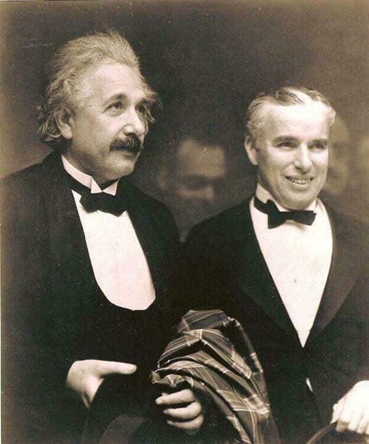 Albert Einstein met Charlie Chaplin in 1931