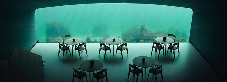 europe first underwater restaurant under snohetta norway