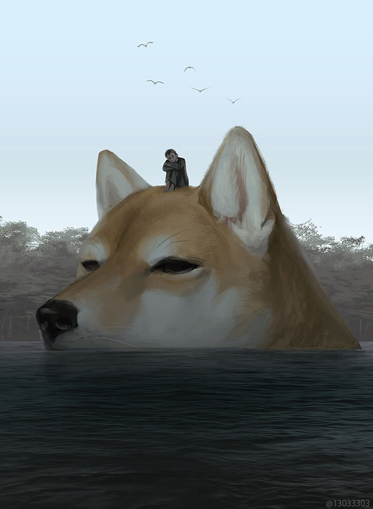 World Where Humans Live Among Giant Animals 