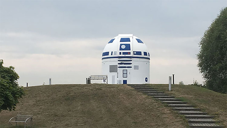 german professor star wars fan repaints observatory