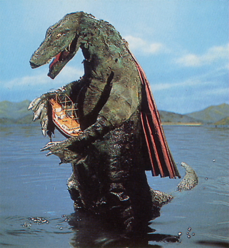 awkward vintage japanese movie monsters