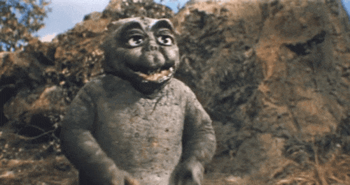 awkward vintage japanese movie monsters