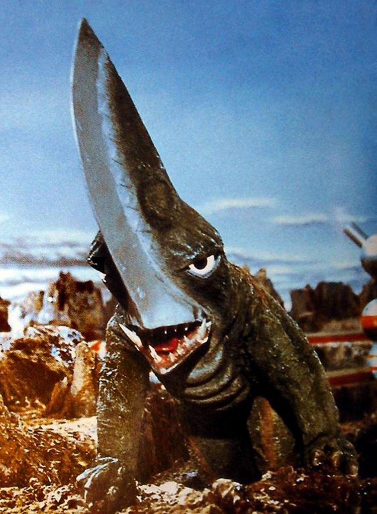 awkward vintage japanese movie monsters