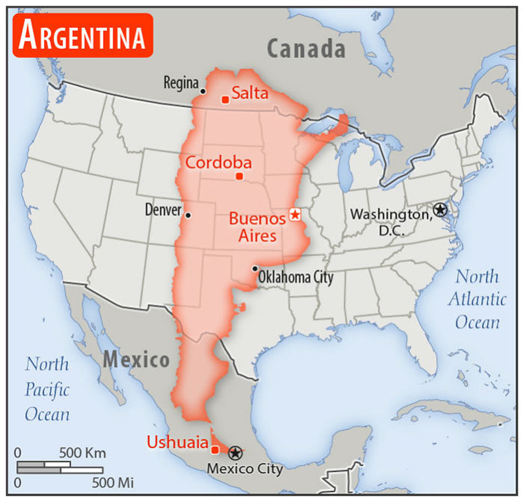  Sizes Of 30 Countries To USA With A Real Scale Perspective