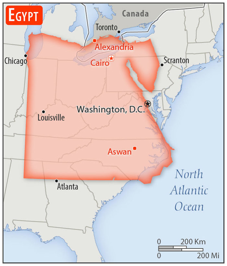  Sizes Of 30 Countries To USA With A Real Scale Perspective
