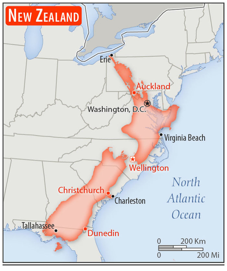  Sizes Of 30 Countries To USA With A Real Scale Perspective