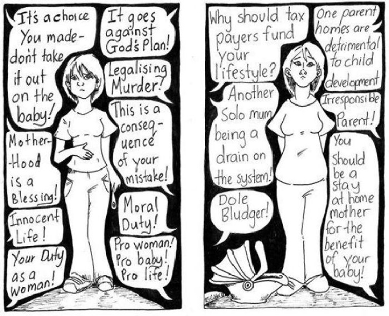 double standards illustrations