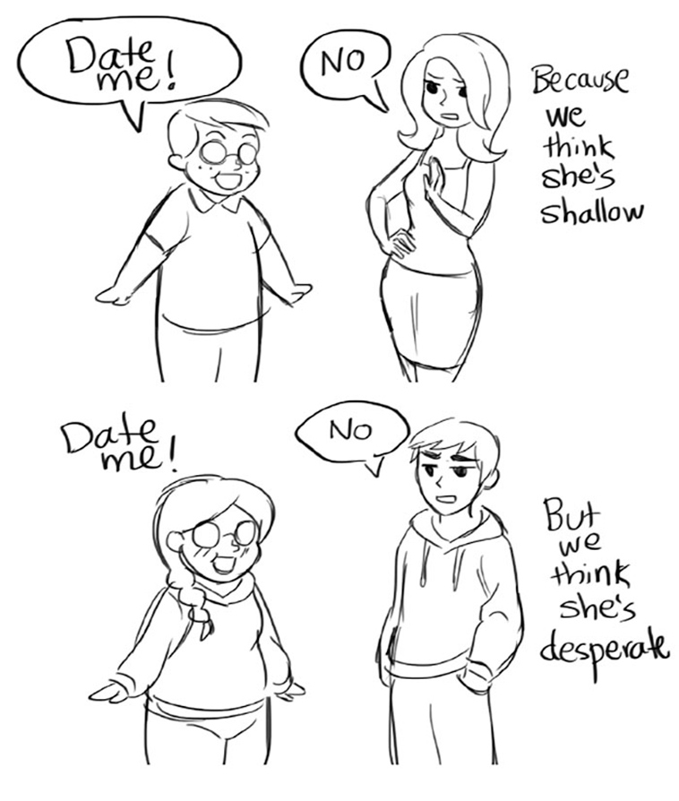 double standards illustrations