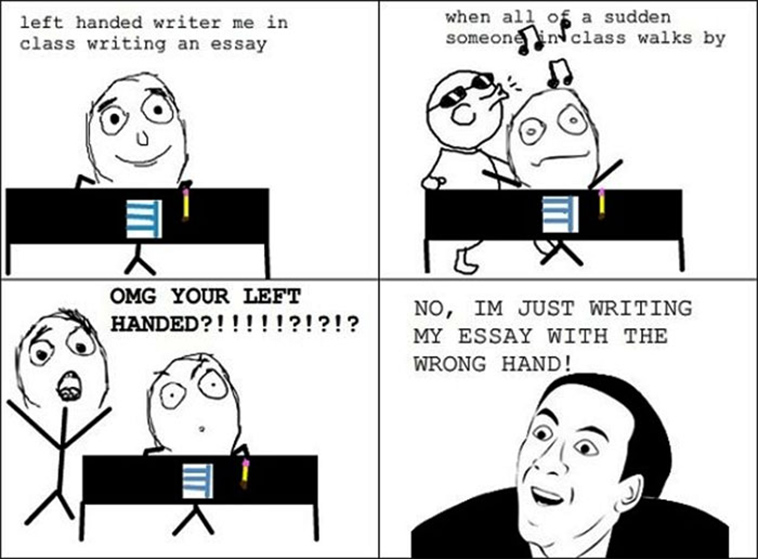 left handers problems