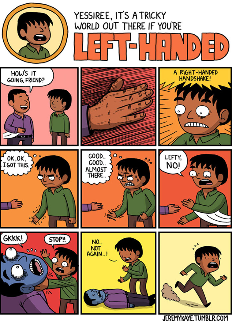 left handers problems
