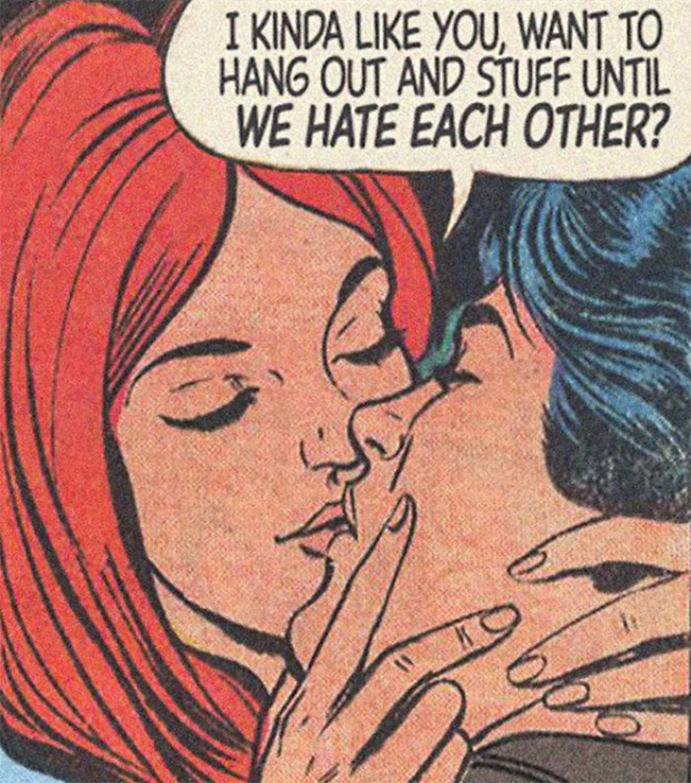 Vintage Comics Mashed With Disappointing Modern Love