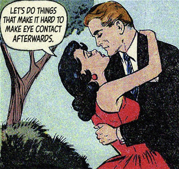 Vintage Comics Mashed With Disappointing Modern Love