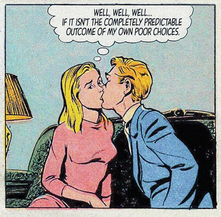 Vintage Comics Mashed With Disappointing Modern Love