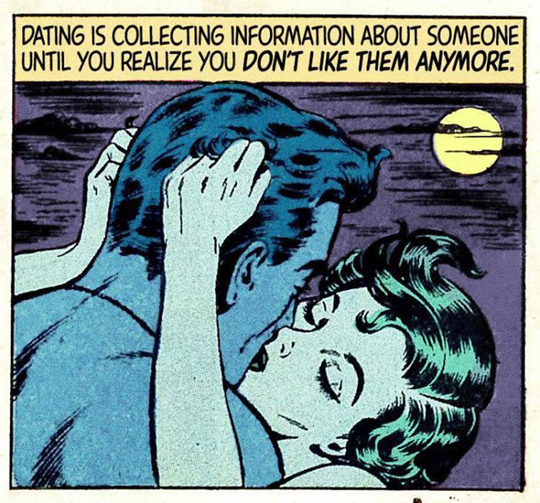 Vintage Comics Mashed With Disappointing Modern Love