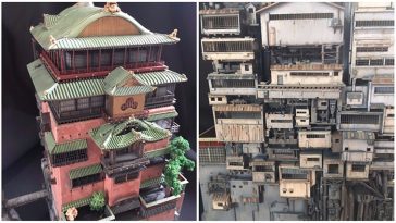 bath house model spirited away studio ghibli
