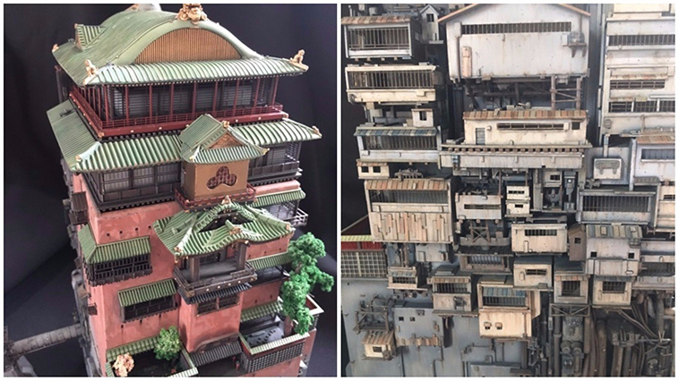 bath house model spirited away studio ghibli