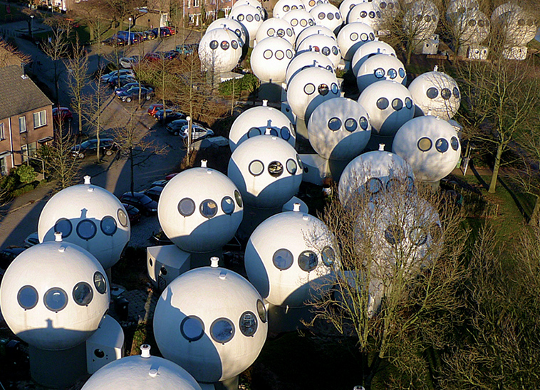 Futuristic Ball Houses Looks Like An Alien Settlement In A Science Fiction Film