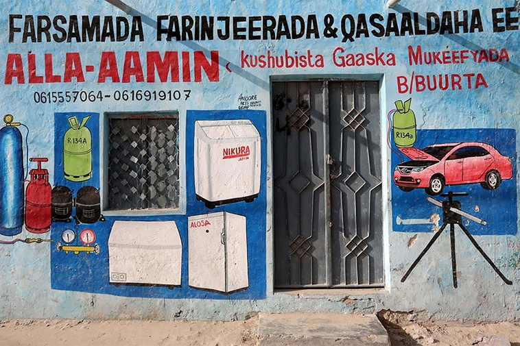 somalia hand painted storefronts