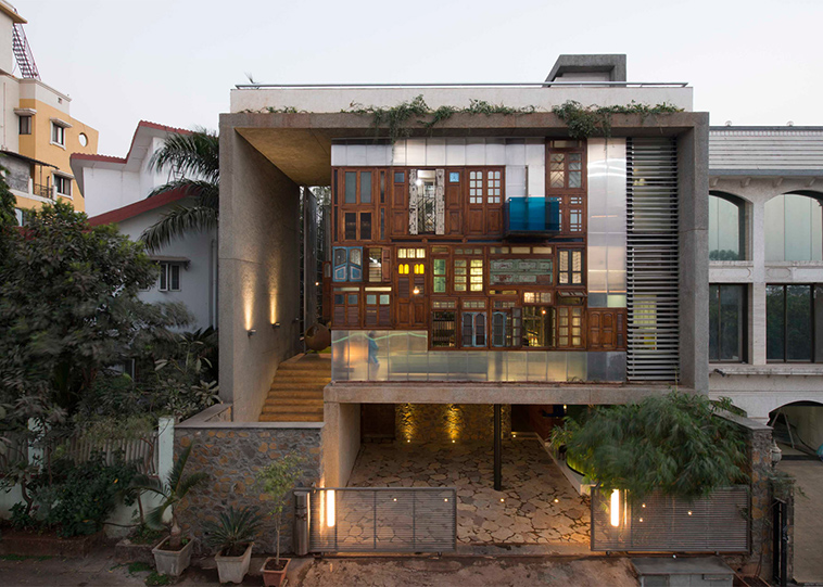 The Sustainable Collage House Full of Recycled Materials