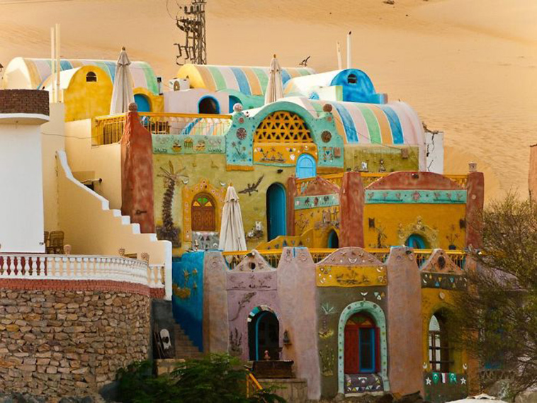Aswan Nubian colorful house