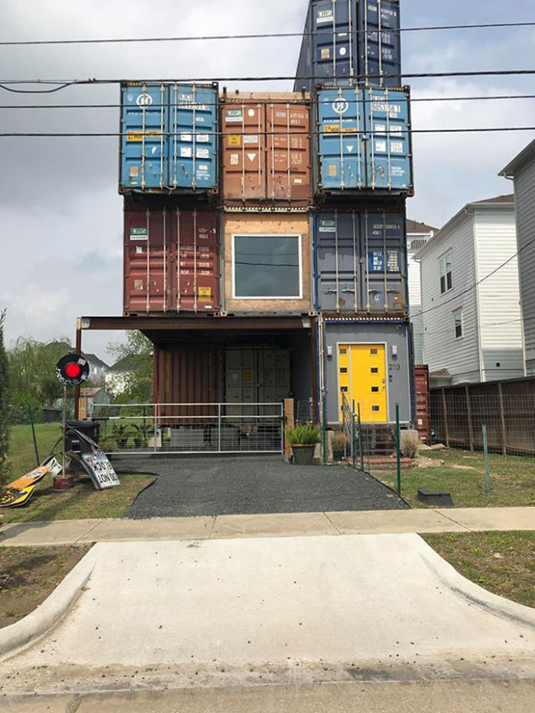 Houston Man Makes Incredible Home From 11 Shipping Containers