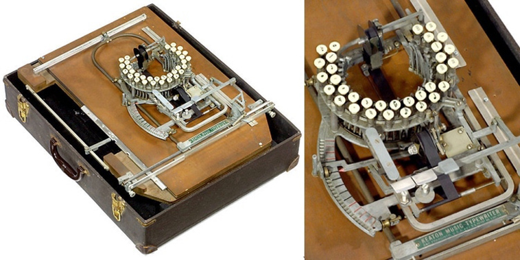 vintage music typewriter