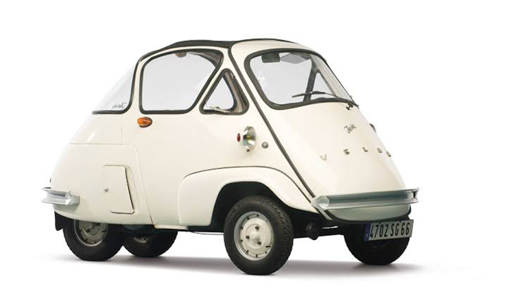 white French Isetta velam mini car