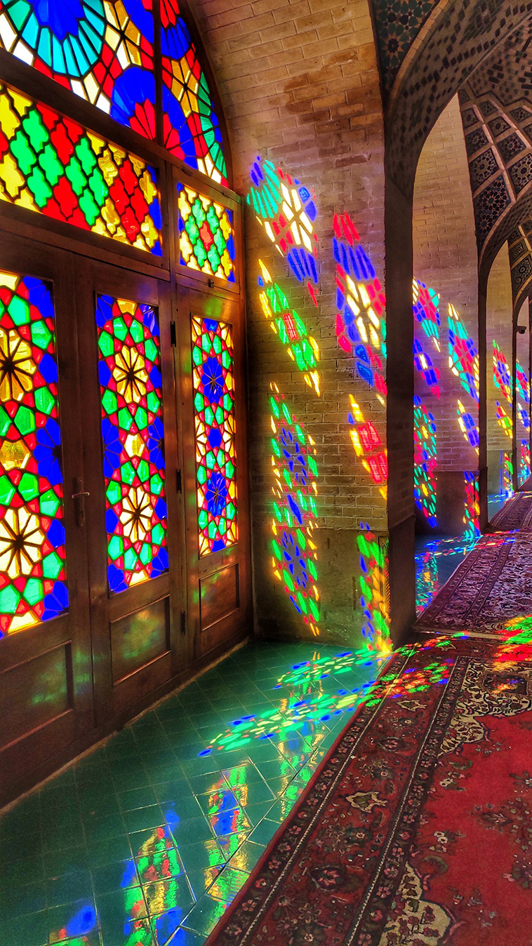 colorful iranian architecture