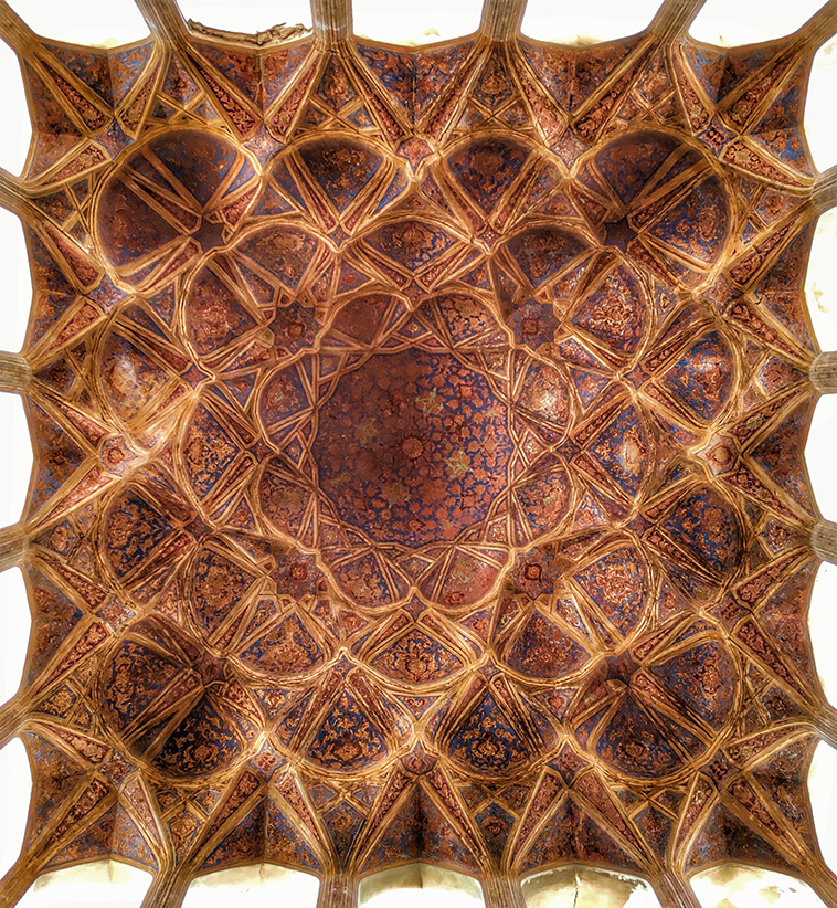 Ali Qapu, Isfahan, Iran ceiling