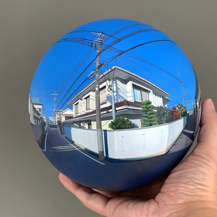 japanese artist flatball acrylic paintings