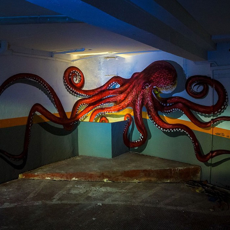 octopus graffiti